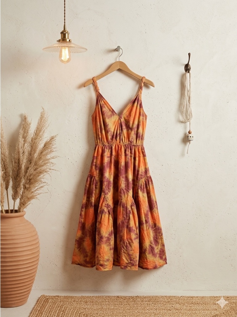 Ulla Johnson Valentina Cotton Poplin Midi Dress Red Topaz Women’s Size 6